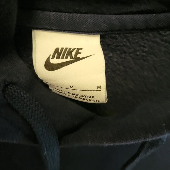 NIKE Unisex Minimalist Navy/Dark Blue Hoodie Medium - Picture 3 of 3